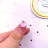 50 Uds resina mezclada brillo colorido Mini melocotón pera uva manzana cereza limón caqui rábano fruta alimentos Nail Art Flat Back Rhinestone