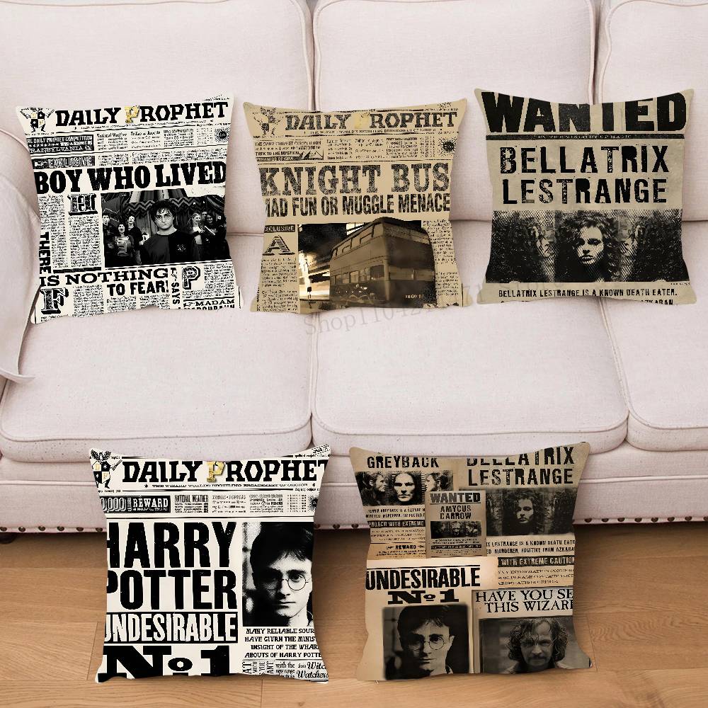 H-harry P-potter vintage Federa Quadrata Camera da Letto Divano Cuscino per Comfort e Tempo Libero Auto Soggiorno Decorazione per la Casa
