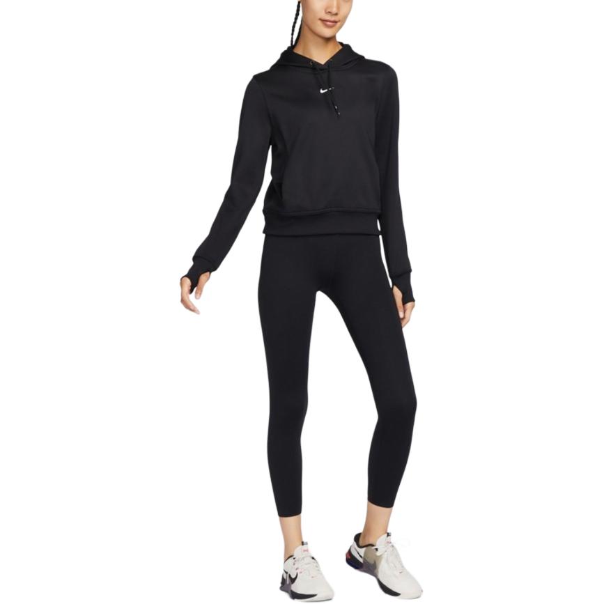 Nike One Tf Po Hoodie Lbr Damen Hoodie Schwarz FB5211-010