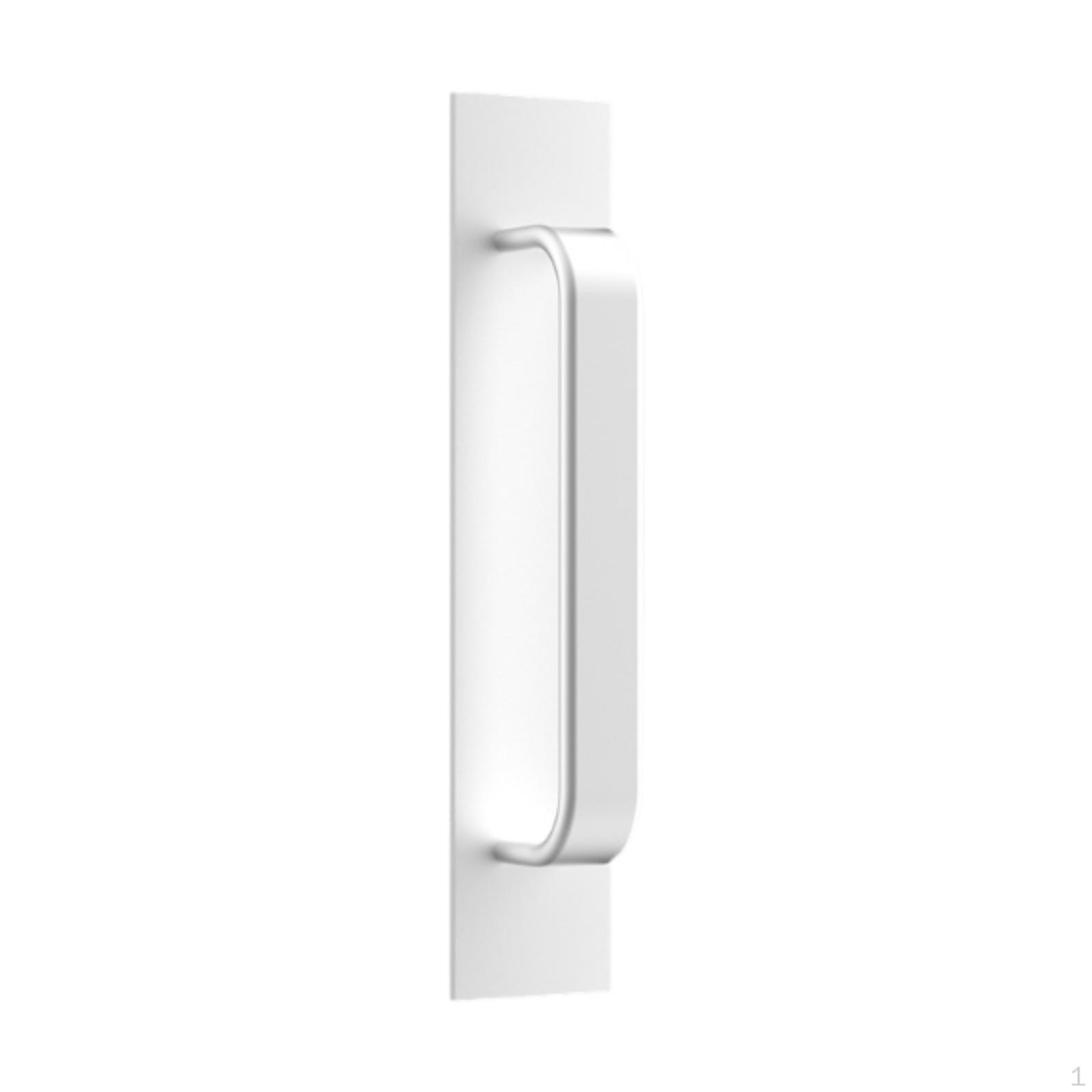 

Peel and Paste Door Handle Aluminum Alloy Pull for Toilet Window Kitchen серебряный