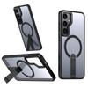 Für Magsafe kabelloser magnetischer Lade-Ständer Handyhülle für Samsung S26 Ultra S25 Edge S24 S23 Plus S24 FE Halter Klare Hülle