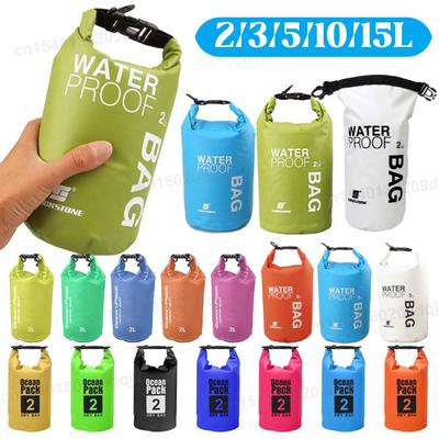 2-15L Wasserdichte Trockentasche Ultraleicht Schwimmende Segeltasche Wassersack Schwimmtasche Ultraleichte Rafting Kajak-Tasche für Outdoor Tauchen