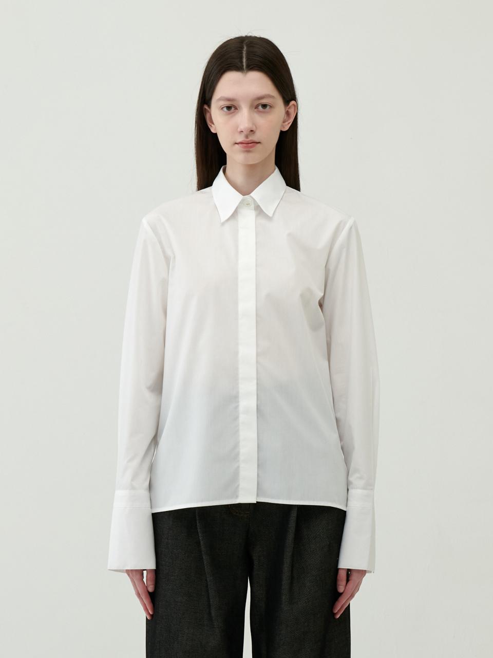 Tosae Minimalist Slim Fit Shirt White/Free