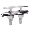 6 Inch Pull Up Cleat 316 Stainless Steel Flush Mount Retractable Boat Cleat Heavy Duty Marine Dock Cleat for RV Yacht