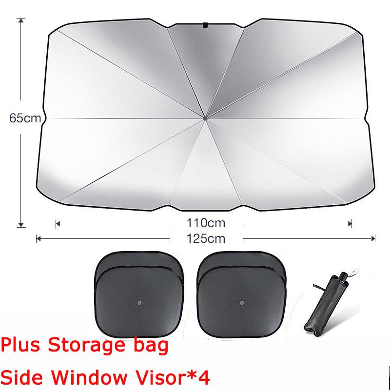 Car Sunshade Umbrella For Heat Insulation Shade Protector Parasol Car Summer Sun Interior Windshield Protection Supplies