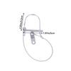 1Pc Stainless Steel Round Arch Wire Shaft Lock Pin With Anti-Lost Rope Coupler Pins Retainer For Farm Trailer Wagon Lawn Garden