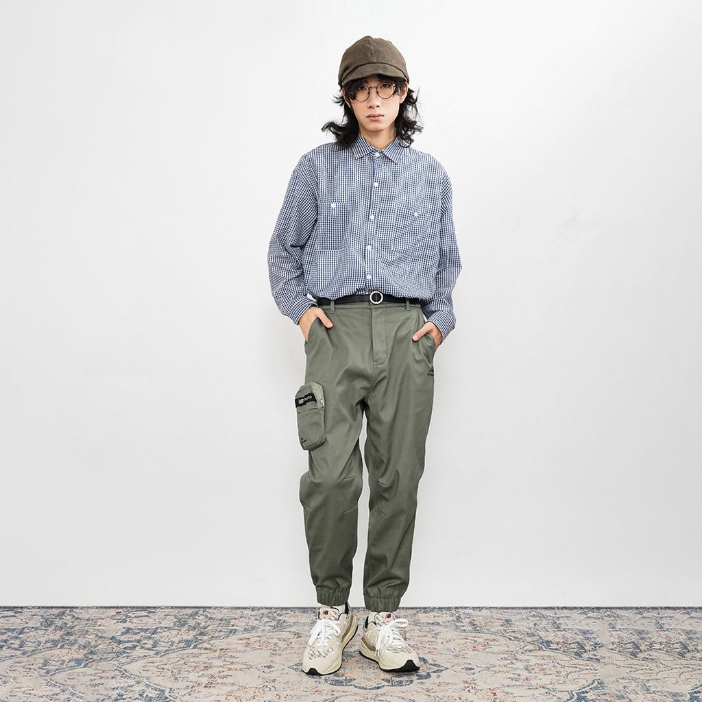 New Balance Cargo Pants Men's Olive Green Thickened And Fleece Lined AMP14334-OLG