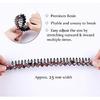 ZOCONE Wave Rhinestone Headbands, 5pcs Plastic Tooth Comb Headbands, Crystal Hair Loop Non-slip Wavy Hairbands for Women Girls