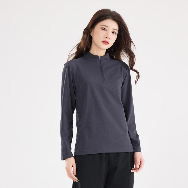 Vepeal Couple's Fashion Stand-Collar Long-Sleeve T-Shirt
