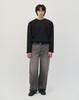 WORK ON BODY OFF [Shoulder +3Cm] Wide Oversized Long Sleeve T-Shirt [Black]
