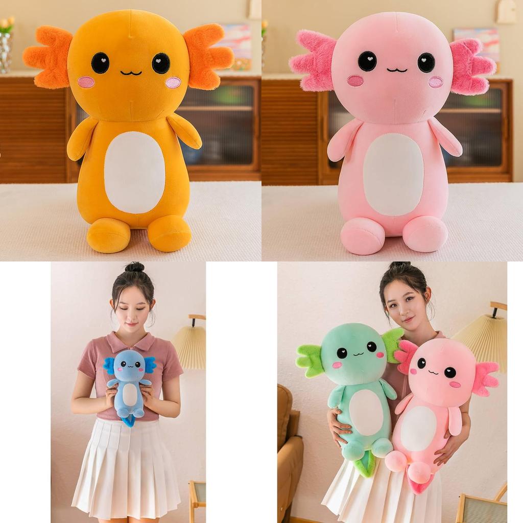 Cute Axolotl Plush Toy For Couples Hexagonal Dinosaur Design