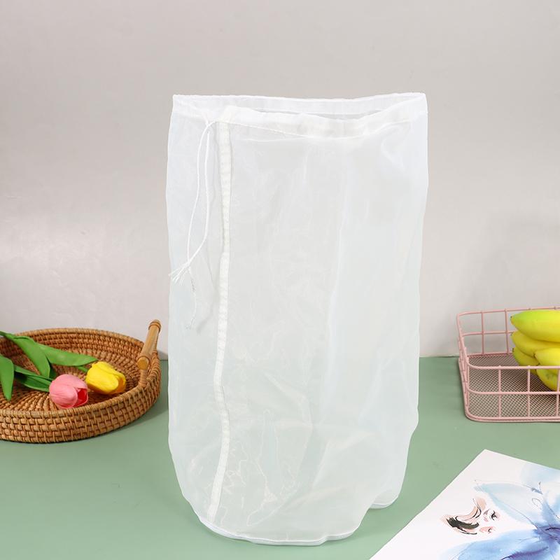 2 Sizes 100 Mesh Beer Nylon Strainer Filter Bag Reusable Mesh Net Strain For Milk Hops Tea Brewing Home Wine Making Bar Tool