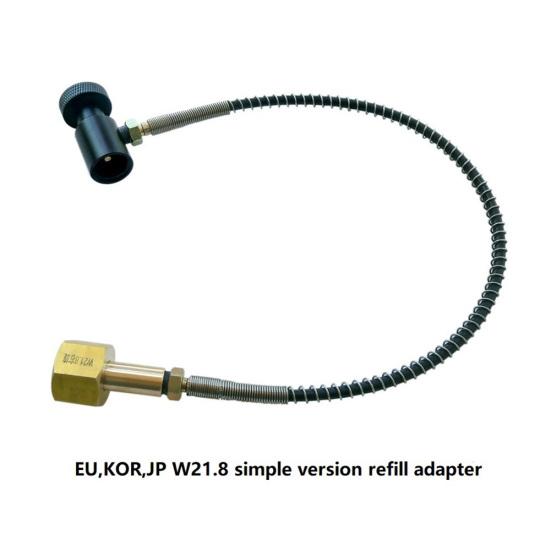 CGA320/W21.8 CO2 Cylinder External Hose Refill Adapter for Soda Maker Machine Sale Goods