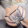 Female Summer New Fashion Pure Desire Sexy Lace Butterfly Embroidery Hollow Low Waist Underwear
