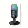 USB Microphone for Live Streaming Karaoke V5 Noise Cancelling Gaming Condenser Microphone with Mobile Phone Standphon