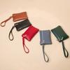 Women Mini Wallet Pu Leather Female Purse Card Holder Coin Purse Short Wallets Small Purse Zipper Keychain Clutch Bag Wallet