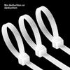 Large White Nylon Cable Ties of 4*150*4*200*5*250*3*60*3*80
