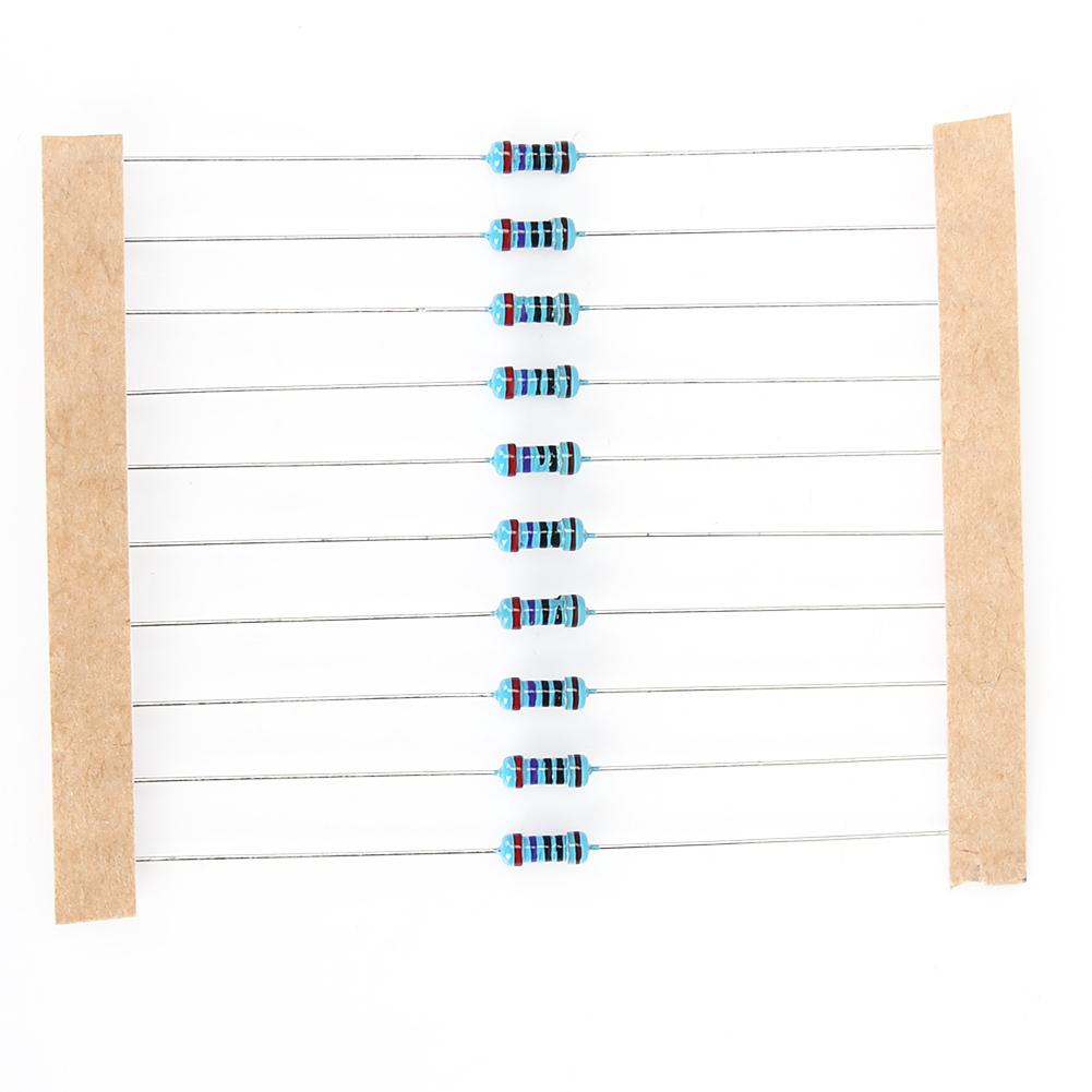 10-1M Ohm 1/4w Resistenza 1% Tolleranza Kit Assortimento Resistori a Film Metallico