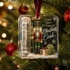 Gift Card Holder for Christmas Tree Cash Ornament, Clear Acrylic Money Holder, Holiday Xmas Hanging Decoration, Funny Ways to Christmas, Birthday