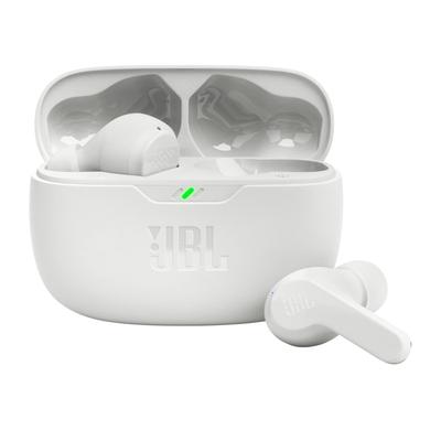 [Official JBL Exclusive] JBL WAVE BEAM True Wireless Earbuds, IP54 Waterproof and Dustproof, Ambient Sound Capture, BASS Sound, App, Bluetooth (White)