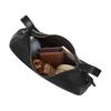 Coach Ella 36 Brand Logo Zipper Closure Cowhide Underarm Shoulder Bag Large Women's Black