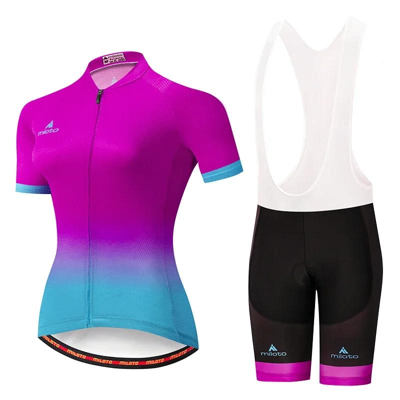 Women, MTB Bike Clothing, Racing Bicycle Clothes, Cycling Wear, Jersey Set, 2026 Summer Breathable Cycling Suit Set