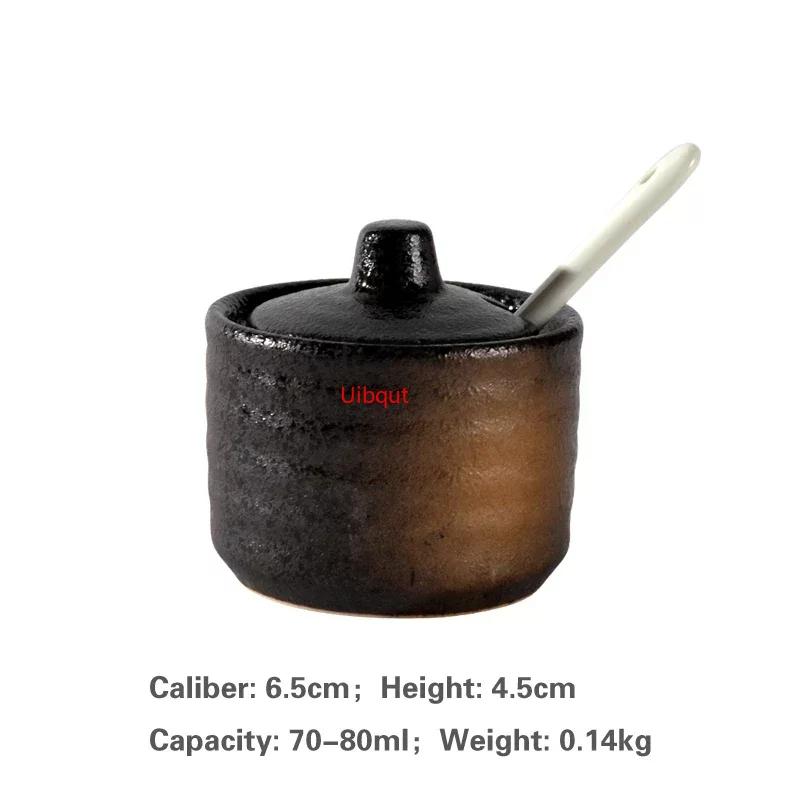 Japanese Tank Creative Seasoning Can Ceramic Seasoning Tank Kitchen Ware Storage Bottles and Jars Bottle Glass Bottle Jars