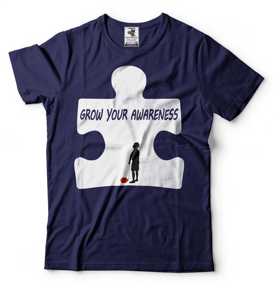 Autism Awareness T-shirt Autism T-shirt Puzzle Piece Tee Shirt S