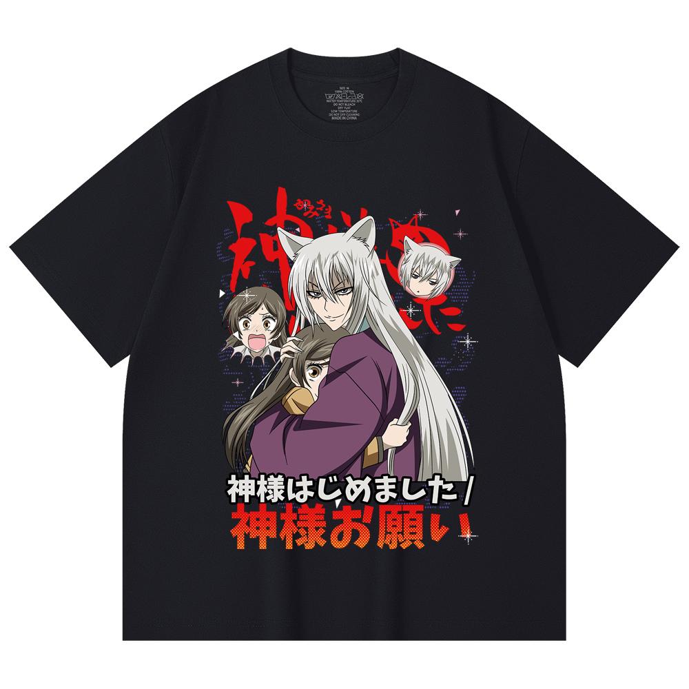 230 Gsm 100% Cotton Kamisama Kiss V1 Print Unisex Heavy Cotton T Shirt