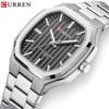 Curren Men's Fashion Steel Band Quartz Business Watch - Model 8458