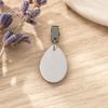 Marble Tablecloth Weight with Metal Clip, Teardrop Shape Table Cover Weight, Outdoor Party Picnic Dinner Tablecover Pendant Stone