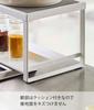 Yamazaki Kitchen Stovetop Back Rack with Exhaust Vent x D18 x Plate Tall Kitchen 5652 Cover, 75cm, White, Approx. W82.5 H15cm, Compatible, Rack,