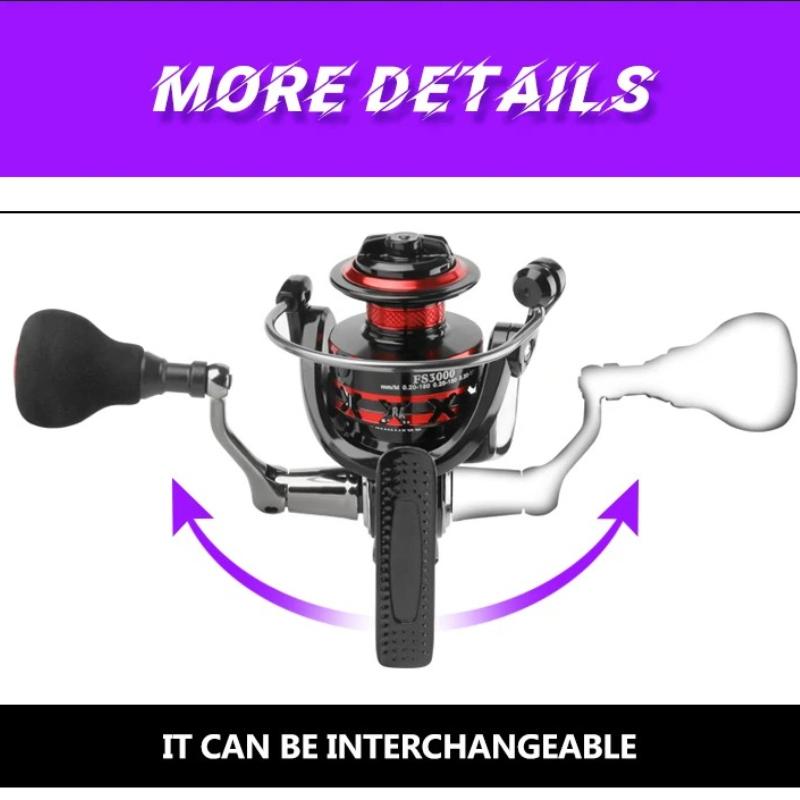 Fishing Reel 2000-7000 Max Drag 12KG Spinning Reels Metal Spool Long-distance Casting Fishing Reel Reel for Fishing Accessories Corrosion Resistant