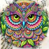 HippieStyle Iron Owl Wall Art X Inch Vibrant Aluminum Owl Sign for Home and Garden Decor Rustproof and Waterproof