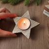 Christmas Wooden Candle Holder Snowflake Xmas Tree Candlestick 2025 Christmas Home Table Decorations Ornament New Year Gift