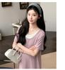 2026 Summer Style Ice Silk Slimming Maternity Two-Piece Dress