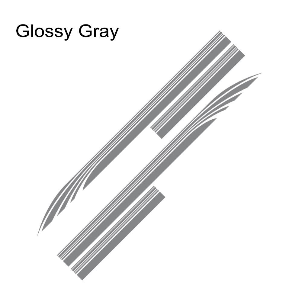 2pcs Car Stickers Door Side Skirt Decals For Toyota Hiace Bus Sport Stripes Decoration Vinyl Film Tuning Auto Accessories