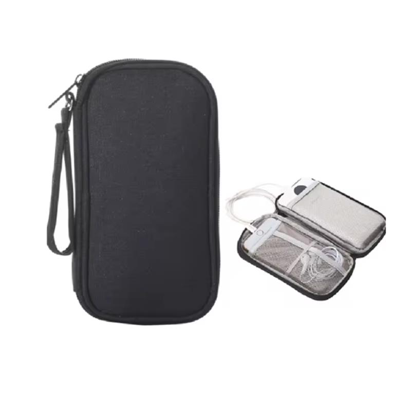 

Oxford Travel Cable Bag Multi-layer Solid Color Charger Data Cable USB Bag Organizer Shockproof Electronic Accessory Storage Bag S
