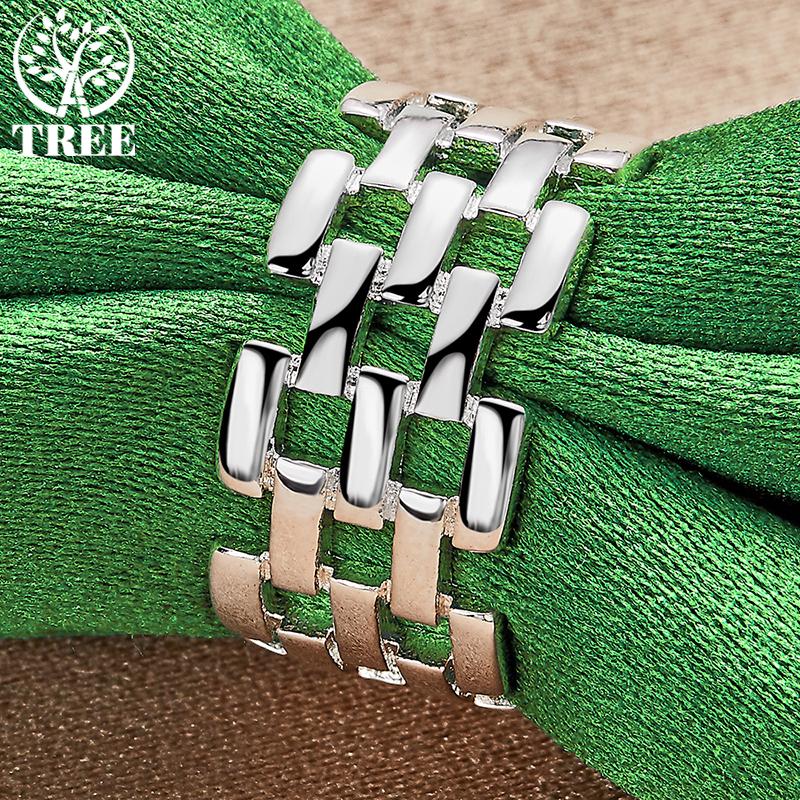 Wholesale 925 Sterling Silver Hollow Charm Rings For Women Man Fashion Party Engagement Wedding Birthday Gift Jewelry Promotions