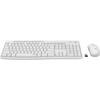 Combo clavier et souris sans fil - mk295 - off white - silencieux - blanc - technologie sans fil