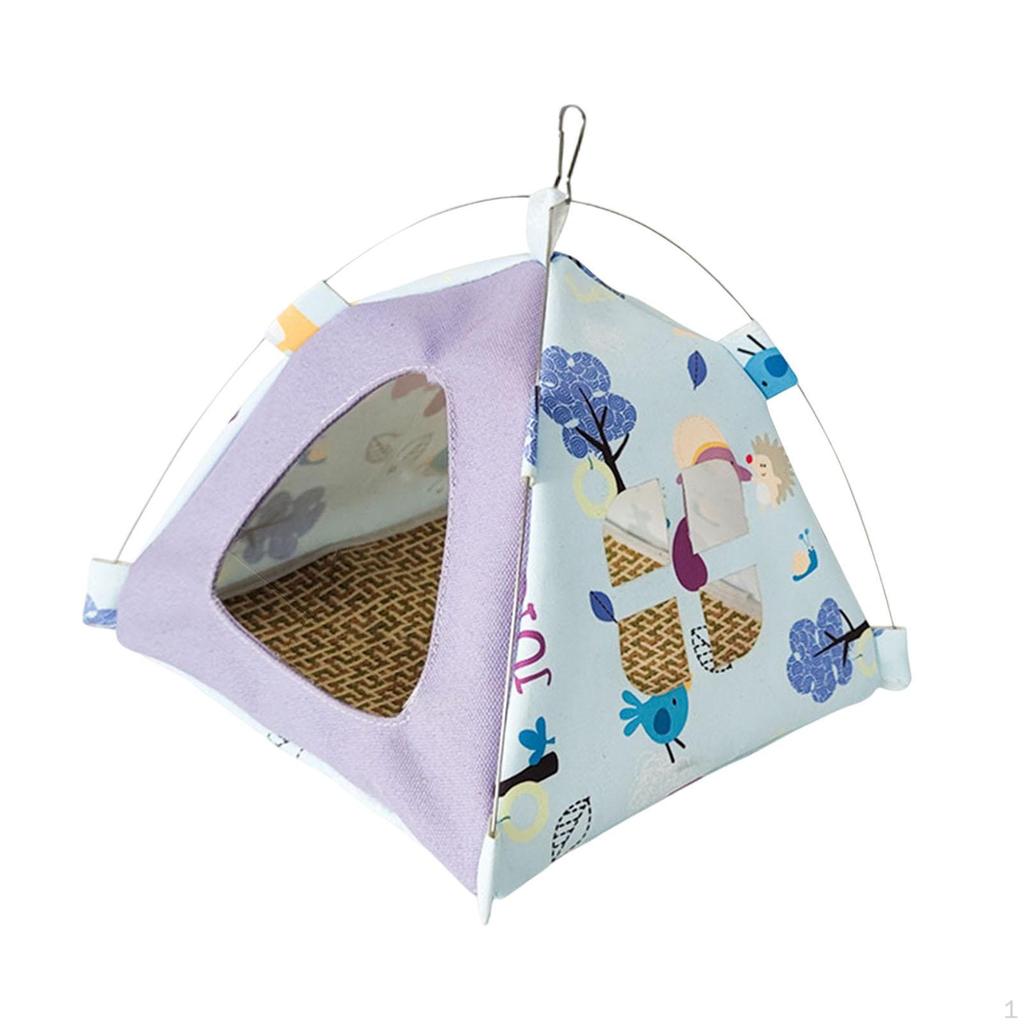Hamac Suspendu pour Oiseaux Nid d'Oiseaux Maison Cage pour Pinsons Hutte Cachette Maison pour Perruches, Lit de Couchage pour Perroquets pour