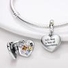 Original Charmscopper Chocolate Heart-Shaped Box Pendants Fit Charms Platabracelets For Women Women Jewelry Making Diy