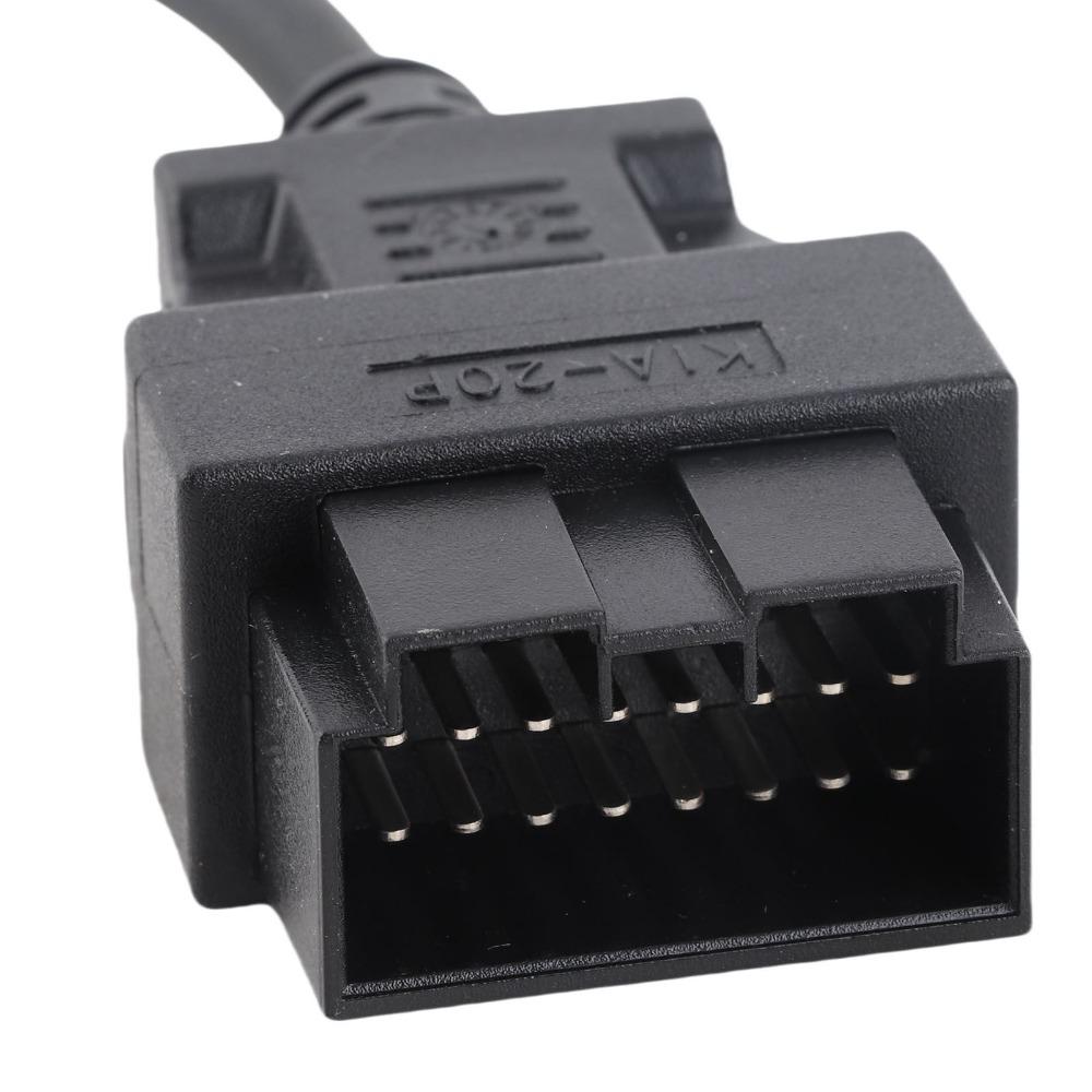 20Pin Male OBD2 Diagnostic Adapter Wear Resistant 20 Pin to 16 Pin Adapter Auto Shop