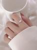 Women's 925 Silver Plated Butterfly Ring - Niche Summer Fairy Design for Index Finger