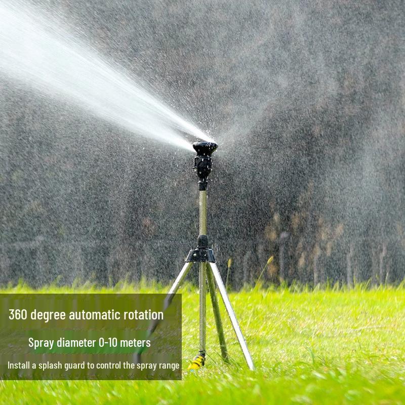 Adjustable 180° Alloy Rocker Arm Sprinkler for Garden & Lawn Irrigation