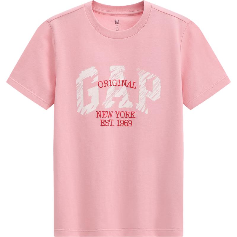 GAP Girls  Cotton Logo Print Short T-Shirt 130 cm (8-9Y)