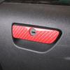 Co-Pilot Storage Box Handle Frame Trim For Ford Explorer 13-19 Red Carbon Fiber