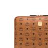 MCM Aren Zipper Closure Faux Leather Clutch Bag Medium Unisex Clutch Bag Brown Cognac MXEAAVI03CO001