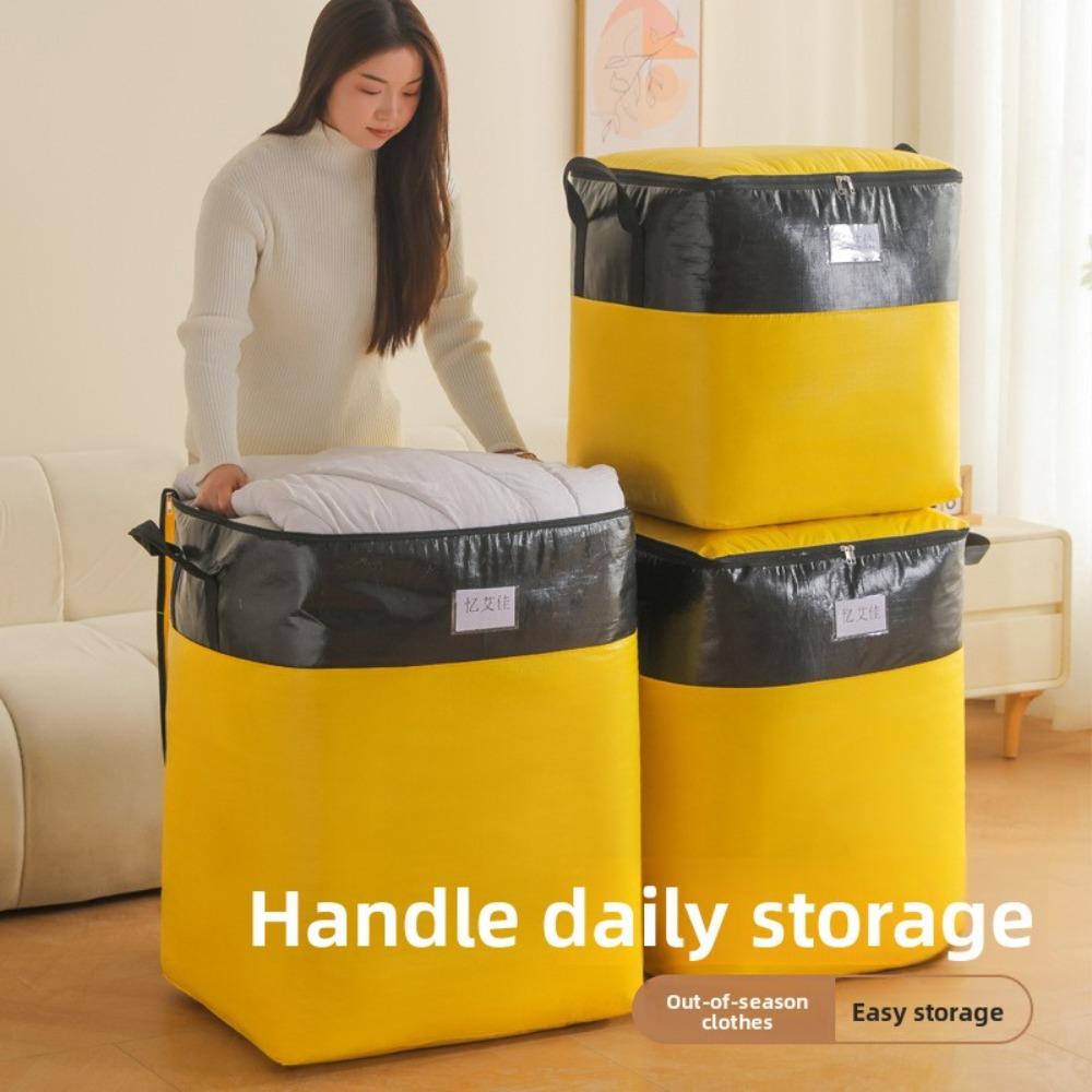 Heavy Duty Moving Bags Thickened Waterproof Storage Packing Bags Woven Tote for Clothes Bedding Luggage Organizer Reusable Moving Supplies