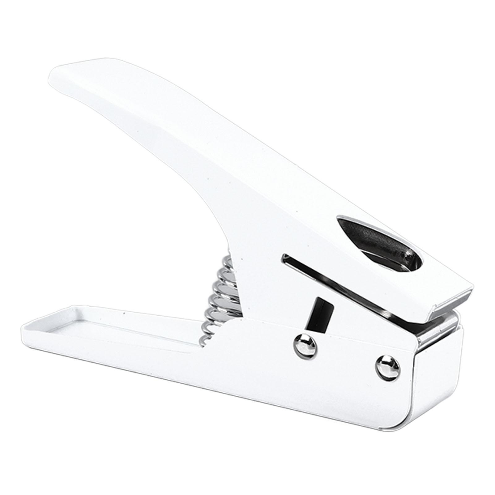 Guitar Pick Hole Puncher Size Adjustable Multifunctional Portable Guitar Pick Cutter Maker White